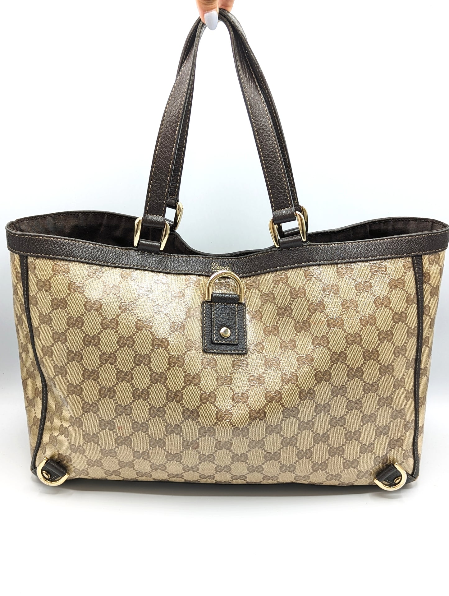 Gucci Crystal Monogram Large Abbey Tote