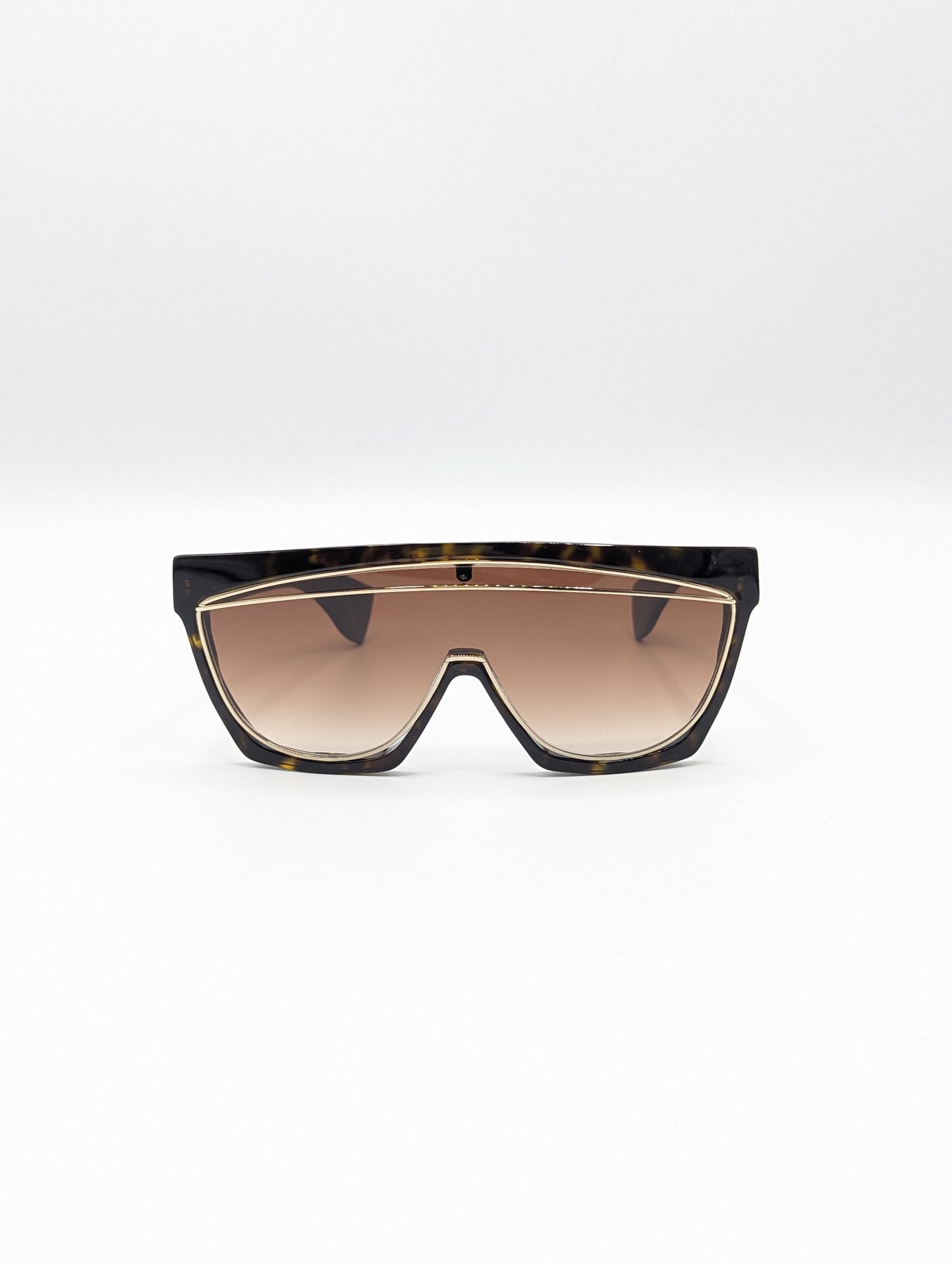 Loewe Tortoise Tyra Shield Sunglasses