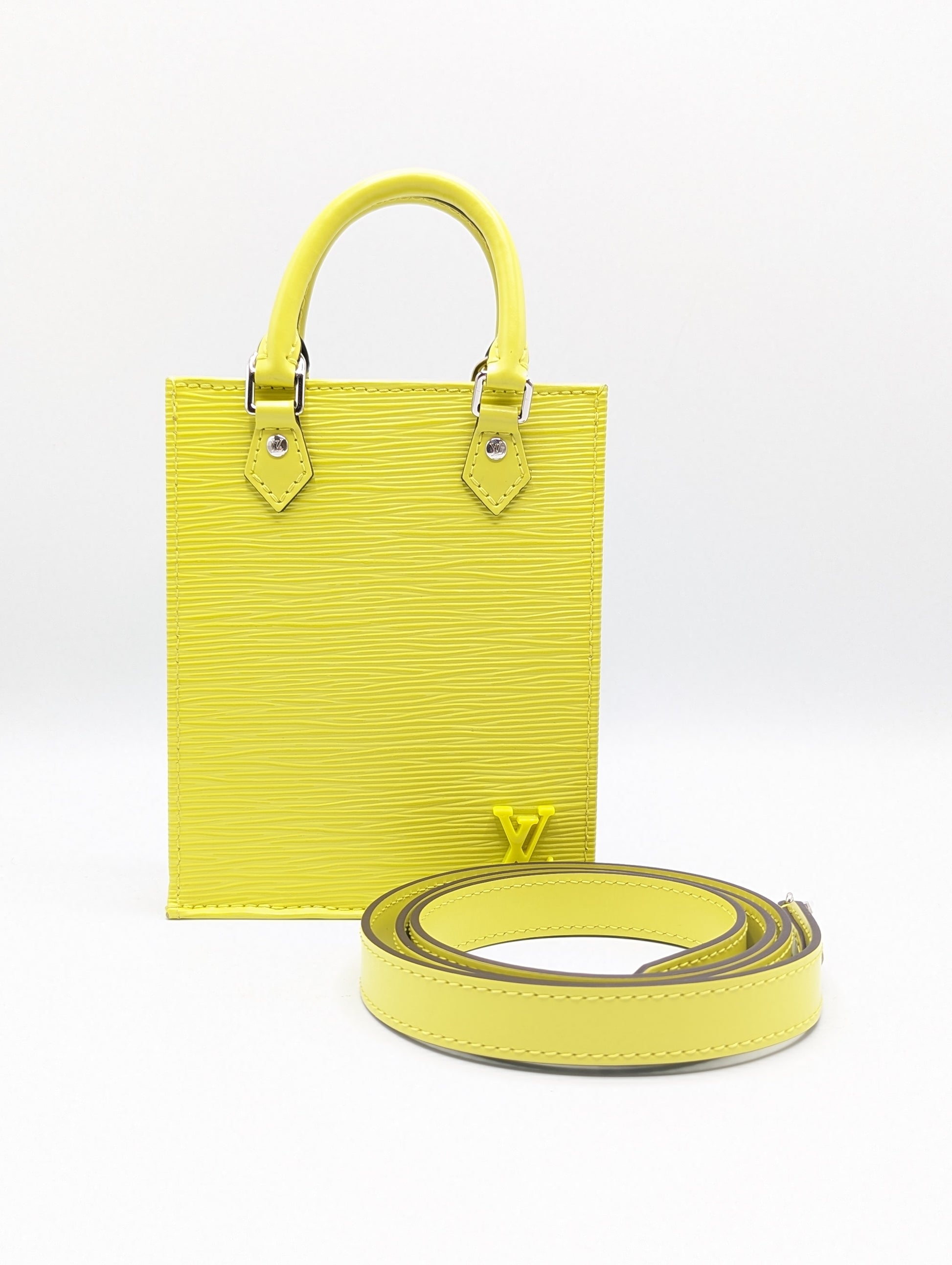 Louis Vuitton Citron Epi Petit Sac Plat Crossbody – For The Love