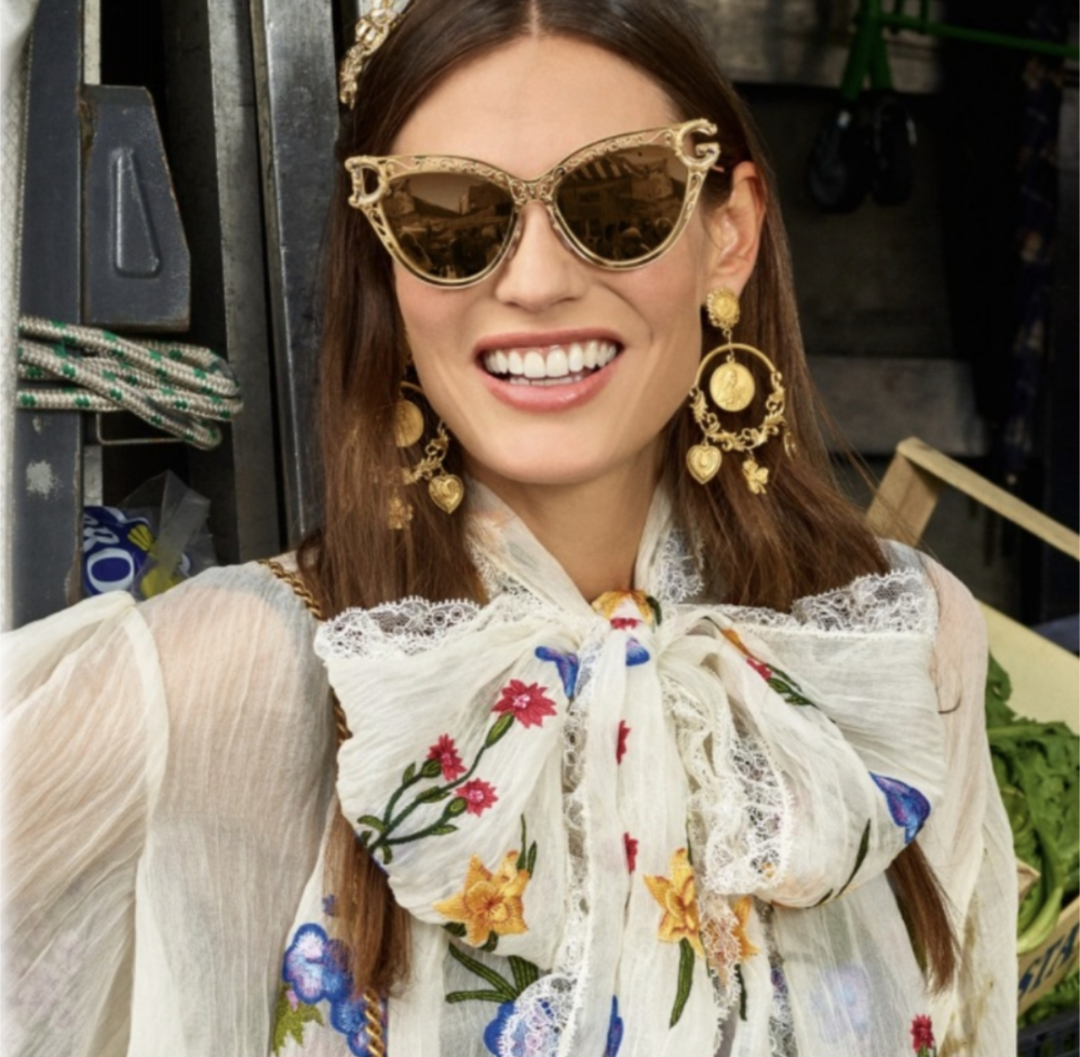 Dolce & Gabbana Gold Baroque Sunglasses DG 2239 Spring 2019