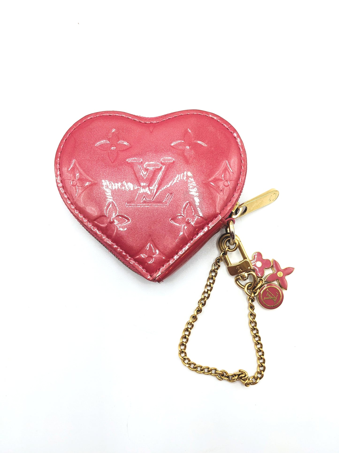 Louis Vuitton Vernis Monogram Heart Coin Pouch – For The Love of