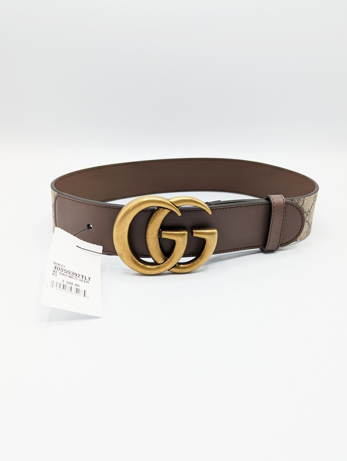 NWT Gucci Marmont Supreme Belt Size 65