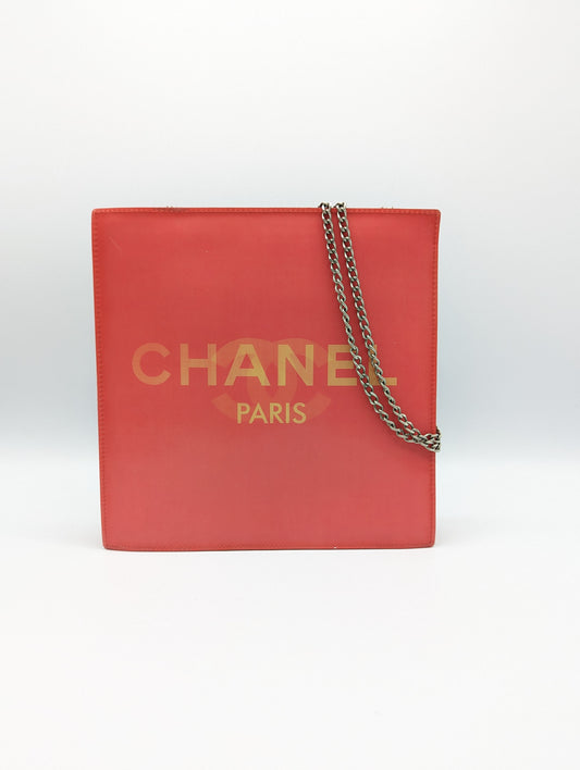 Authentic Chanel Hologram Red Shoulder Bag