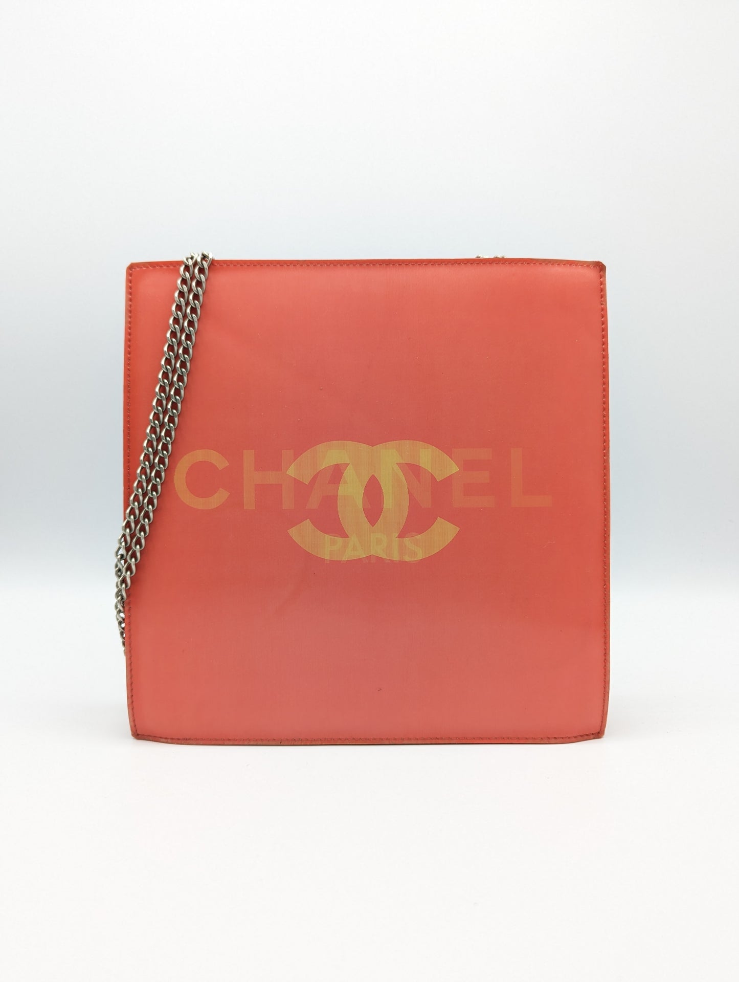 Authentic Chanel Hologram Red Shoulder Bag