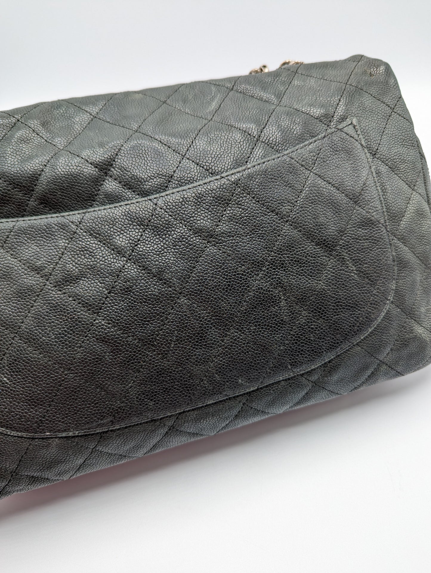 Chanel Charcoal Caviar Reissue Flap Bag